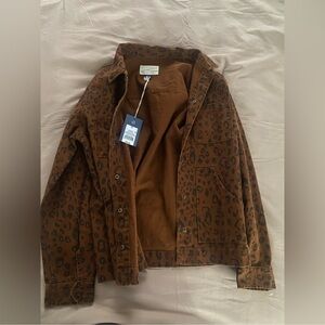 Universal Thread Rust Leopard Print Jacket